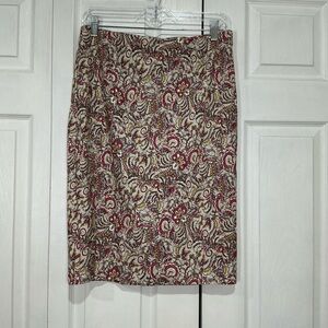 🍓 Charter Club Floral Pull On Pencil Skirt - Size 6